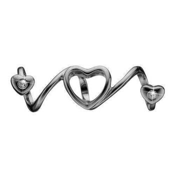Christina Soulmate charm – sort sølv, 6 mm til Classic læderarmbånd